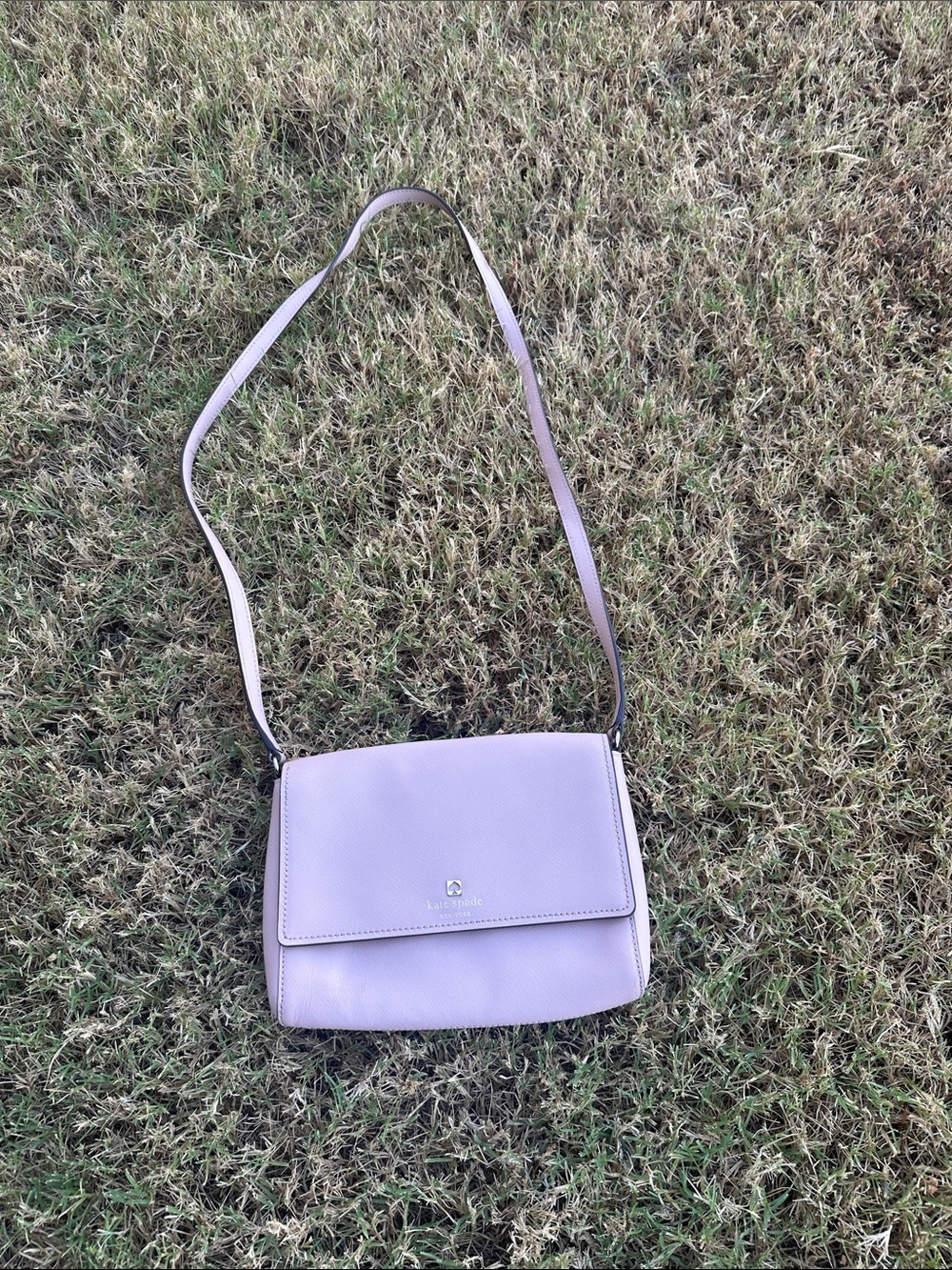 kate spade Pebbled Tan Crossbody Flap Bag - Picture 4 of 12